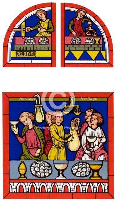 Monnoyeurs et Changeurs, 13th century (1849). Artist: Thurwanger Freres