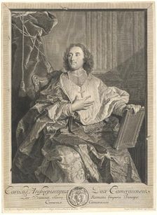 Monseigneur Louis-Charles d'Orléans de Saint-Albin, Archbishop of Cambrai, 1741. Creator: Georg Friedrich Schmidt