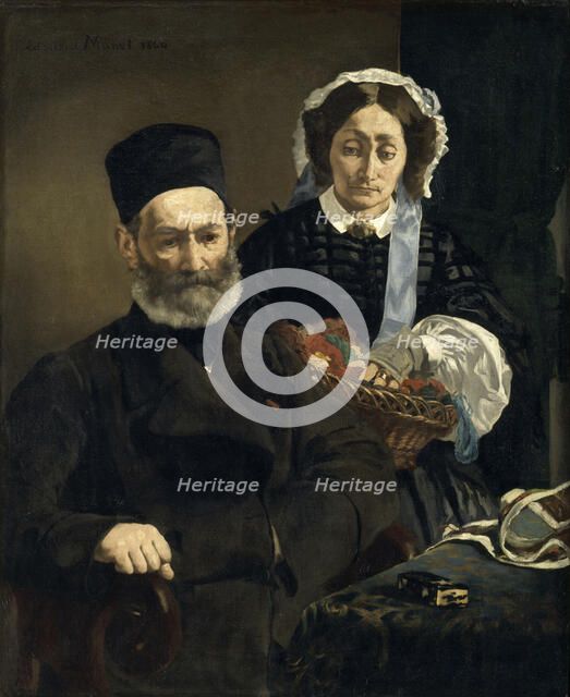 Monsieur and Madame Auguste Manet. Artist: Manet, Édouard (1832-1883)