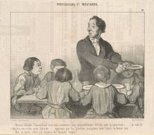 Monsieur Adolphe Chamouillard vous vous montrerez donc ..., 19th century. Creator: Honore Daumier