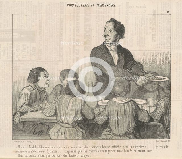 Monsieur Adolphe Chamouillard vous vous montrerez donc ..., 19th century. Creator: Honore Daumier.