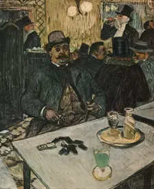 Monsieur Boileau at the Café 1893, (1952). Creator: Henri de Toulouse-Lautrec