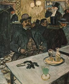 Monsieur Boileau at the Café 1893, (1952). Creator: Henri de Toulouse-Lautrec