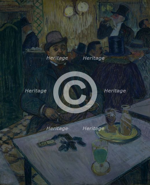 Monsieur Boileau at the Café, 1893. Creator: Henri de Toulouse-Lautrec (French, 1864-1901).