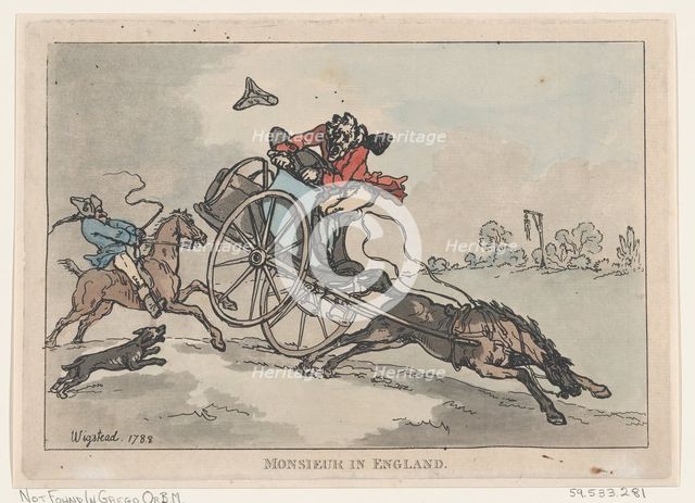 Monsieur in England, 1788., 1788. Creator: Thomas Rowlandson.