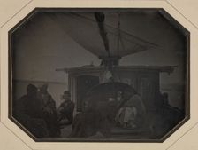 Monsieur Itier's Cange Under Sail on the Nile, 1845-46. Creator: Jules Itier
