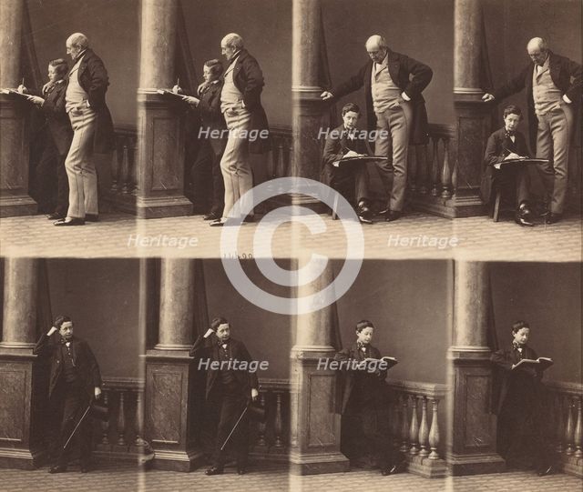 Monsieur Jadin and Son, c. 1860. Creator: André-Adolphe-Eugène Disdéri.