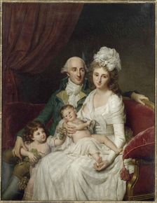 Monsieur Olive, trésorier des États de Bretagne et de sa famille, 1791-1792. Creator: Bouliard, Marie-Geneviève (1763-1825)