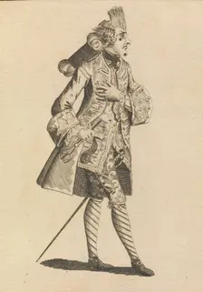 Monsieur Le Frizeur, May 21, 1771. Creator: Attributed to Henry William Bunbury