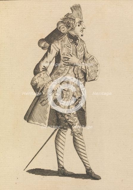 Monsieur Le Frizeur, May 21, 1771. Creator: Attributed to Henry William Bunbury.