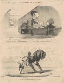 Monsieur le sténographe ..., 19th century. Creator: Honore Daumier