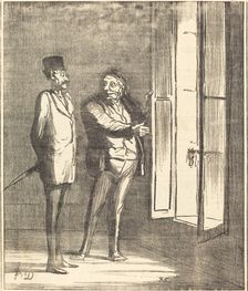 Monsieur sera très bien ici..., 1870. Creator: Honore Daumier