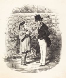 - Monsieur voilà vingt ans que je poursuis l'union de la reinette et de la pomme d'apis..., 1846. Creator: Honore Daumier