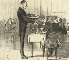 Monsieur veut-il des crêpes?.., 1855. Creator: Honore Daumier