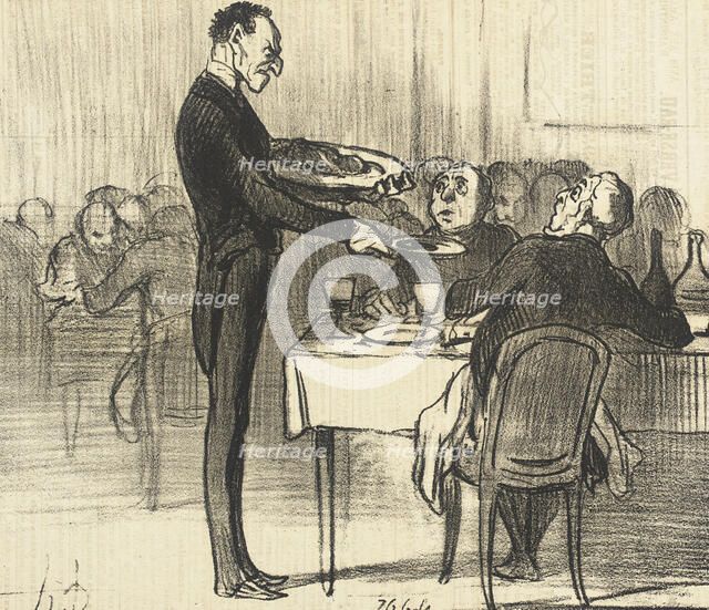 Monsieur veut-il des crêpes?.., 1855. Creator: Honore Daumier.