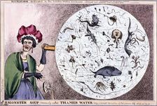 Monster soup commonly called Thames water... 1828. Creator: William Heath