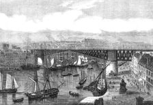Monster swing-bridge at Brest, 1861. Creator: Unknown