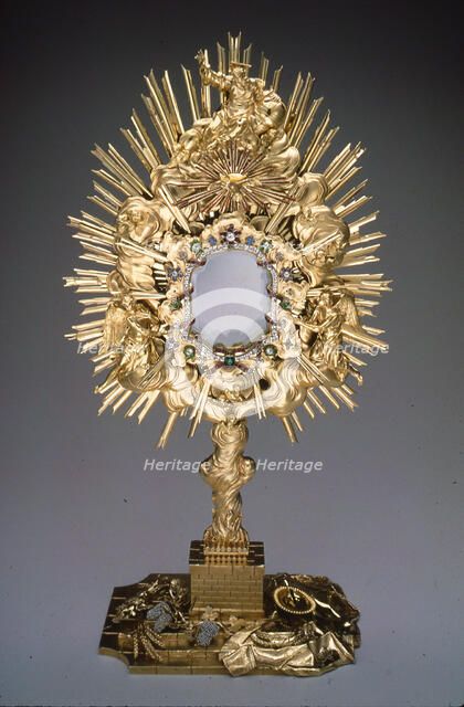 Monstrance, Vienna, 1762. Creator: Joseph Moser.