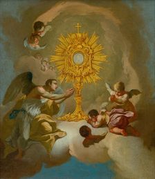 Monstrance (Adoration of the Blessed Sacrament), 1750-1770. Creator: Johann Lucas Kracker