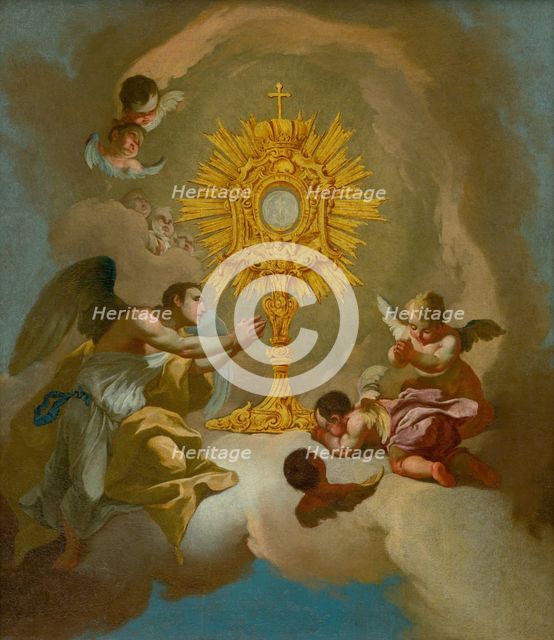 Monstrance (Adoration of the Blessed Sacrament), 1750-1770. Creator: Johann Lucas Kracker.