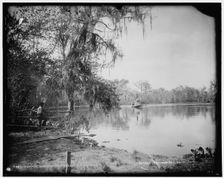 Monroe landing, Rice Creek, between 1880 and 1897. Creator: William H. Jackson