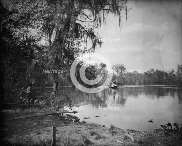 Monroe Landing, Rice Creek, between 1880 and 1897. Creator: William H. Jackson.