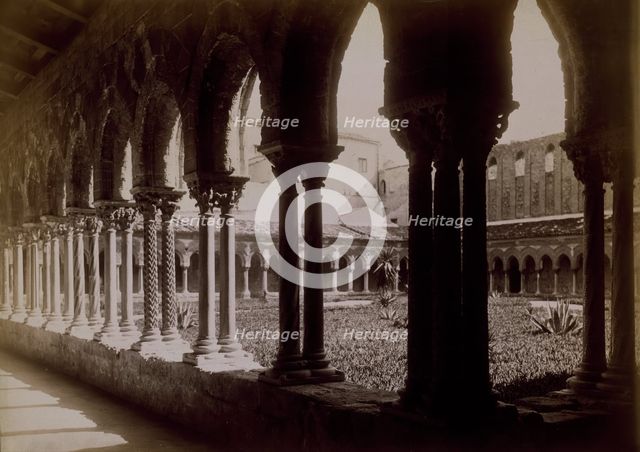 Monreale - Cortile Cattedrale, c1880s. Creator: Giovanni Crupi.