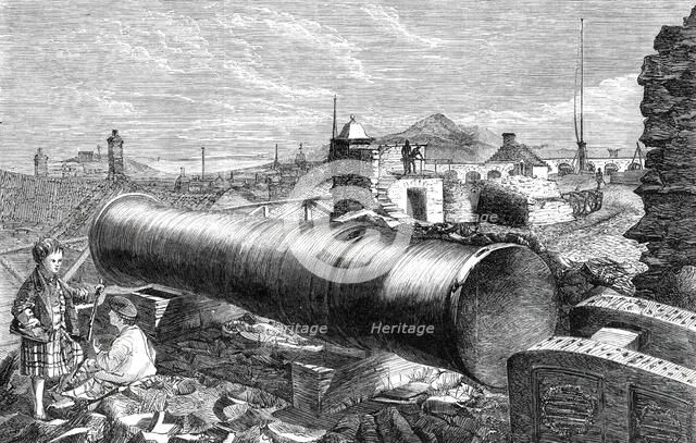 "Mons Meg", Edinburgh Castle, 1860. Creator: Unknown.
