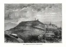 Mont Auxois and the statue of Vercingetorix, France, 1879