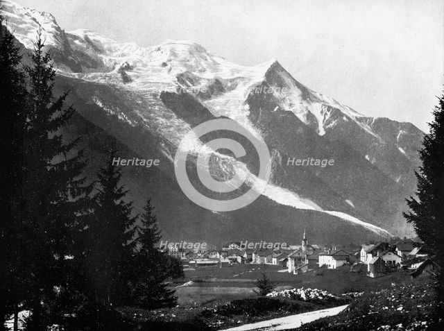 Mont Blanc from Switzerland, 1893.Artist: John L Stoddard