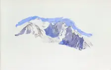 Mont Blanc from Saint-Martin-sur-Arve, October 1874. Artist: John Ruskin