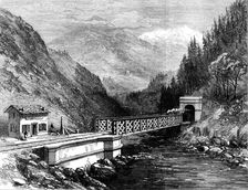 Mont Cenis Railway scenery: the Dora Valley, near Salbertrand, 1871. Creator: Unknown