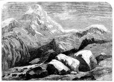 Mont Cervin (or Matterhorn) from above Gumont, Val Tournanche, 1858. Creator: Unknown