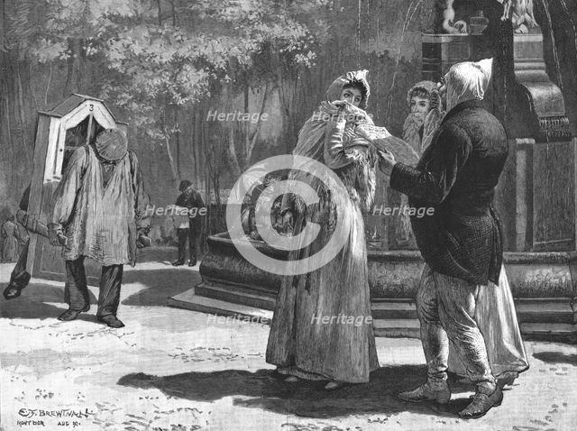 ''Mont d'or-Les-Bains - Returning from the Morning Bath; after EF Brewtnall', 1890 (1891). Creator: Unknown.