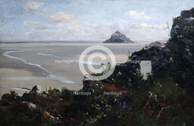 'Mont Saint Michel', 1881. Artist: Emmanuel Lansyer
