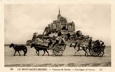 Mont-Saint-Michel, Normandy, France, early 20th century