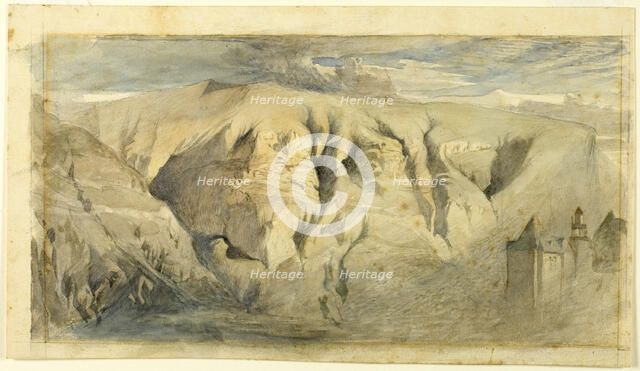 Mont Saleve, c.1840. Creator: John Ruskin.