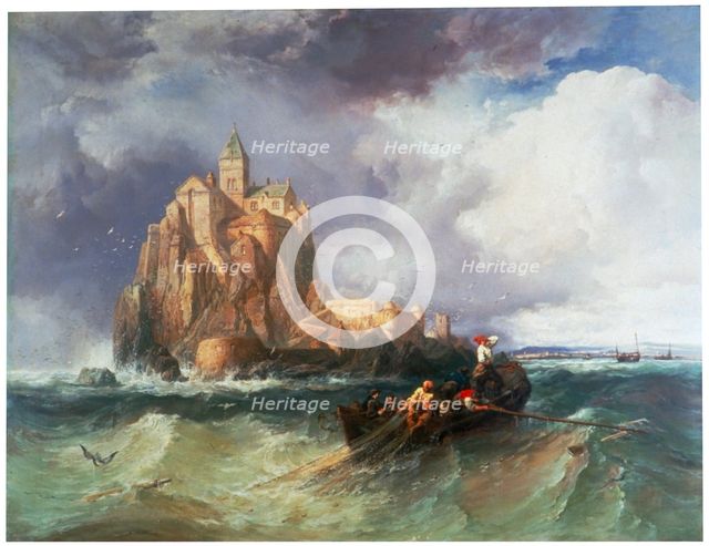 'Mont St Michel', 1868.                                                Artist: James Webb