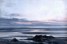 Mont St Michel 1881. Artist: Emmanuel Lansyer