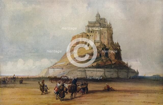 'Mont St. Michel', c1861. Artist: William Callow.