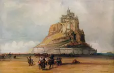 Mont St. Michel c1861. Artist: William Callow