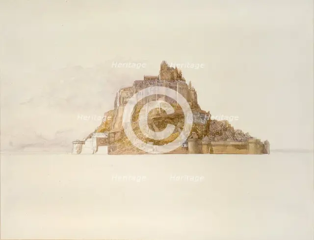 Mont St Michel from the Sands, c1876. Artist: Alfred William Hunt.