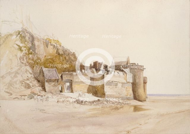 Mont St Michel; The Outer Gate, c1876. Artist: Alfred William Hunt.