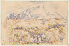 Mont Ste Victoire, c1880s-1900s. Creator: Paul Cezanne