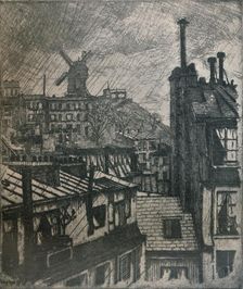 Montmartre 1897. Artist: Eugene Bejot