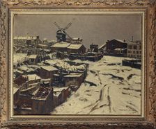 Montmartre, under snow, 1903. Creator: Georges Chenard Huche
