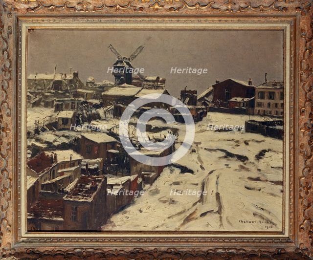 Montmartre, under snow, 1903. Creator: Georges Chenard Huche.