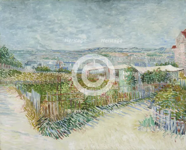 Montmartre: behind the Moulin de la Galette, 1887. Artist: Gogh, Vincent, van (1853-1890)