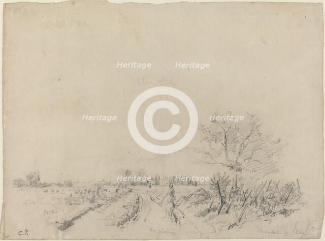 Montmorency Road, c. 1850/1860. Creator: Camille Pissarro.