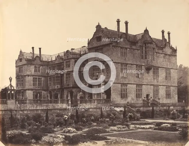 Montacute House near Yeovil, 1857-60. Creator: Alfred Capel-Cure.
